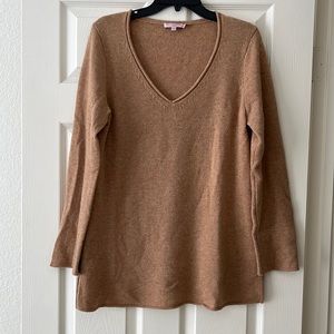 Brown Cashmere Tunic Sweater